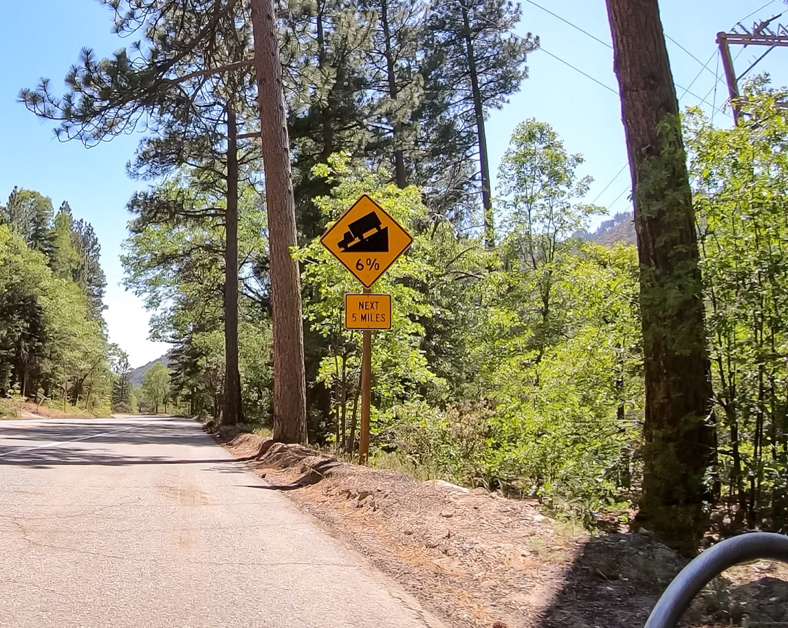 PCR Bike Tour Day 3 of 39 Big Bear Lake to Banning CA – High Altitude and Big descent