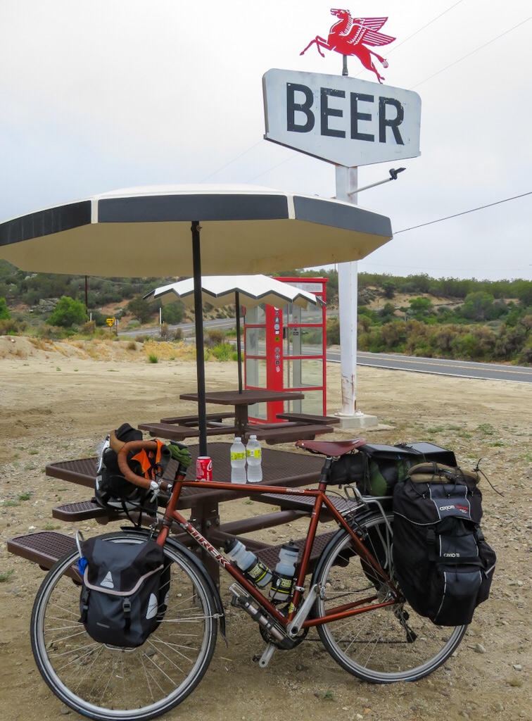 PCR Bike Tour Day 5 of 39 Idyllwild to near Warner Springs California. Fog and cold, Garner Valley and Wild Camp