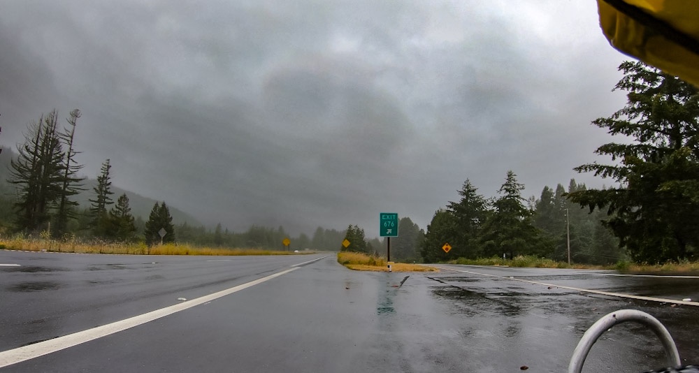 Day 28 – Bicycle Touring Humboldt Redwoods (Burlington) to Arcata. North Redwoods SP, Rain and Wind