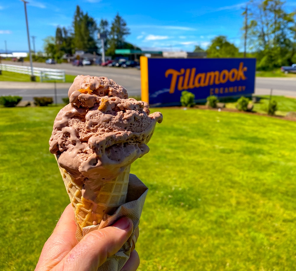 Day 37 – Bicycle Touring Cape Lookout SP to Nehalem Bay SP. Tillamook factory, Twin rocks and Garibaldi