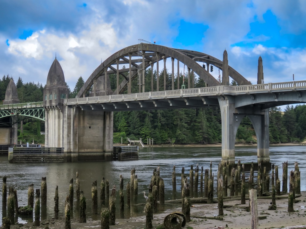 Day 34 – Bicycle Touring Honeyman SP to Waldport. Florence, Heceta head, Cape Perpetua